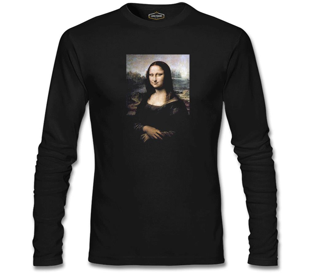 Mona Lisa Black Men's Sweatshirt
