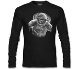 Monkey Astronaut Realistic Black Men's Sweatshirt