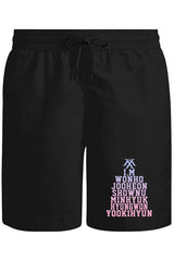 Monsta X - IM Unisex Black Shorts 