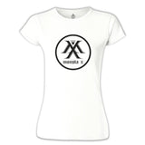 Monsta X - Logo Beyaz Kadın Tshirt