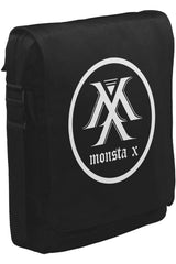 Monsta X - Logo Unisex Siyah Postacı Çanta