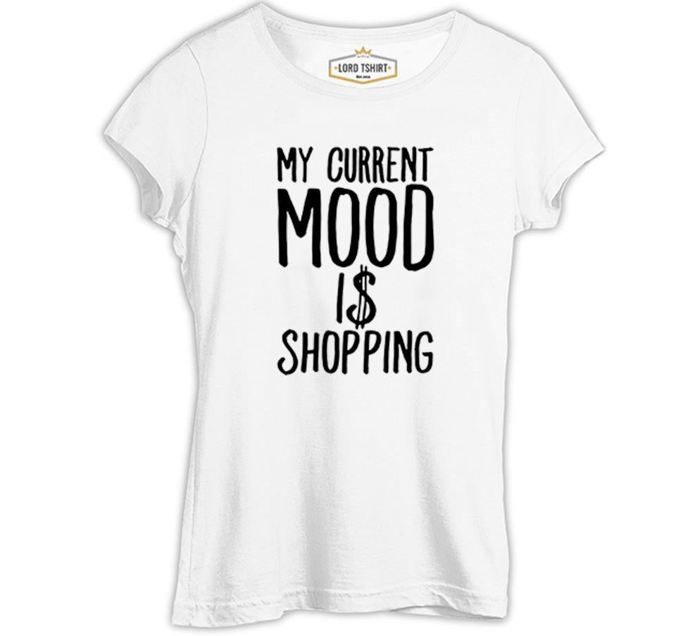 Mood Shop with Dolars White Women's Tshirt