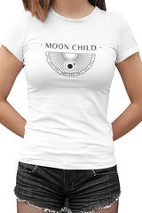 Moon Child I Beyaz Kadın Tshirt