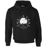 Moon Phases Behind a Cloud Black Men's Zipperless Hoodie