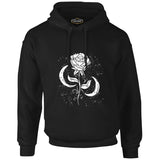 Moons Around a Rose Black Men's Zipperless Hoodie