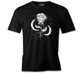 Moons Around a Rose Black Men's Tshirt