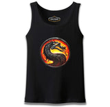 Mortal Combat Logo Siyah Erkek Atlet