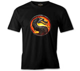 Mortal Combat Logo Siyah Erkek Tshirt