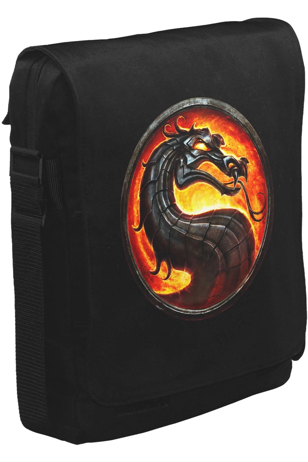 Mortal Combat Logo Unisex Siyah Postacı Çanta