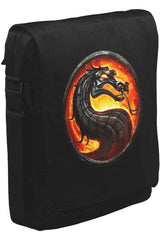 Mortal Combat Logo Unisex Siyah Postacı Çanta