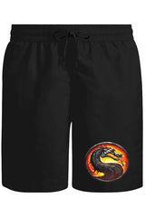 Mortal Combat Logo Unisex Siyah Şort