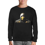 Mortal Combat - Scorpion Black Kids Sweatshirt