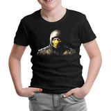 Mortal Combat - Scorpion Siyah Çocuk Tshirt