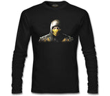Mortal Combat - Scorpion Siyah Erkek Sweatshirt