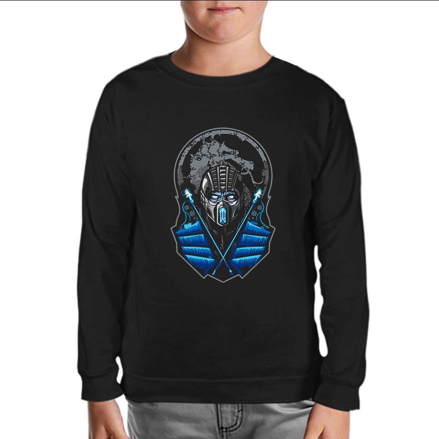Mortal Combat - Sub Zero Black Kids Sweatshirt