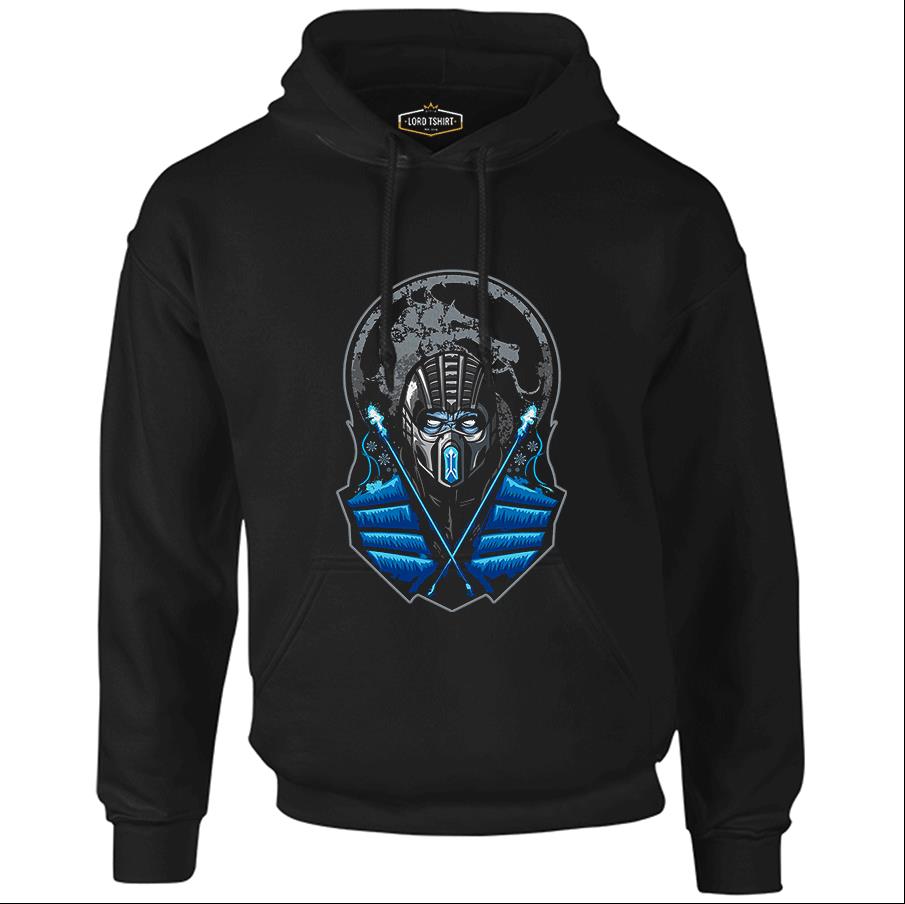 Mortal Combat - Sub Zero Black Men's Zipperless Hoodie