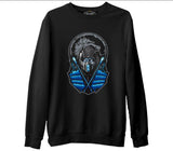 Mortal Combat - Sub Zero  Siyah Erkek Kalın Sweatshirt