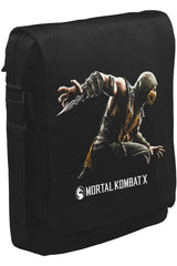 Mortal Combat X Unisex Siyah Postacı Çanta