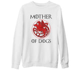Mother of Dogs Beyaz Kalın Sweatshirt