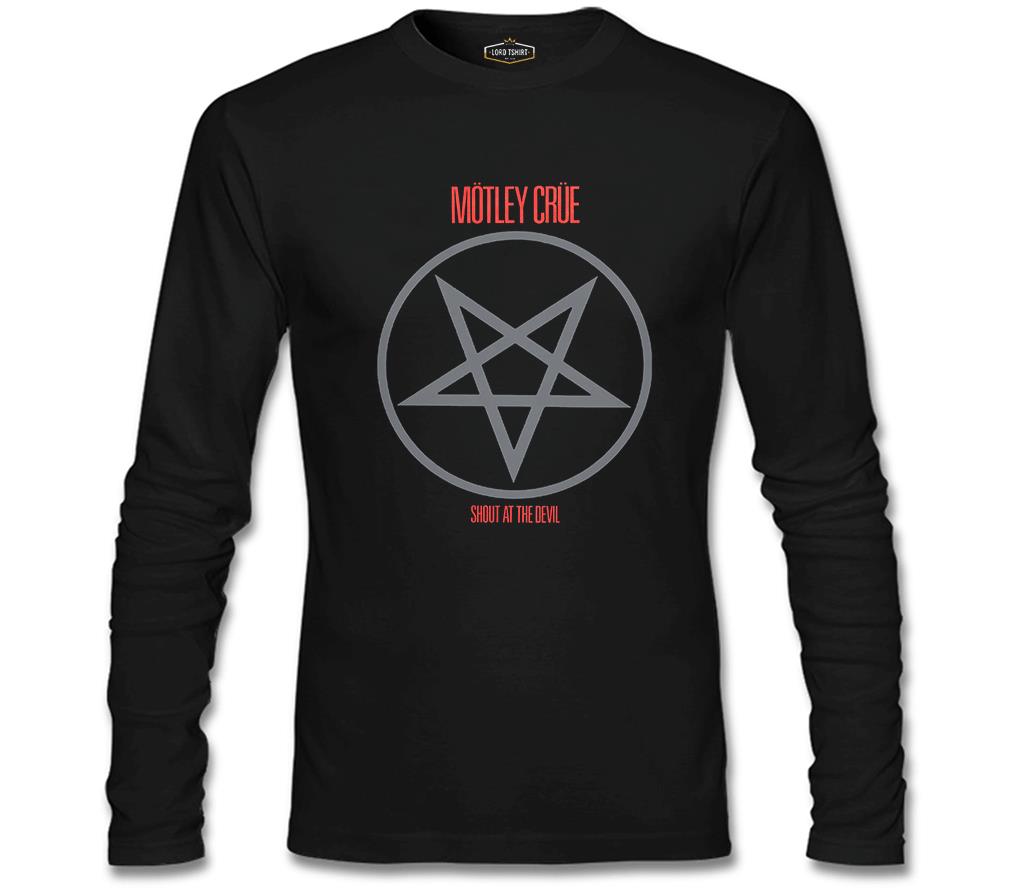 Mötley Crüe - Shout At The Devil Siyah Erkek Sweatshirt