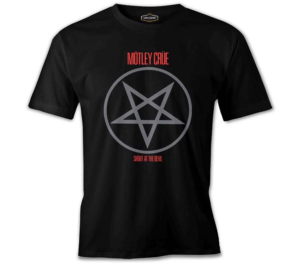 Mötley Crüe - Shout At The Devil Siyah Erkek Tshirt