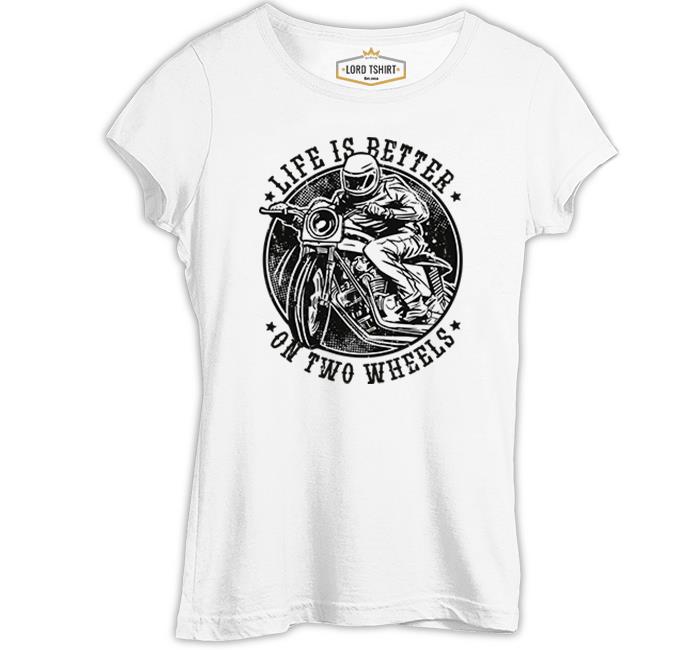 Motorcycle Life on Wheels White Women's Tshirt