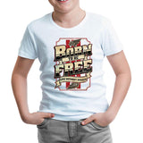 Motorcycle Live Without Brakes White Kids Tshirt