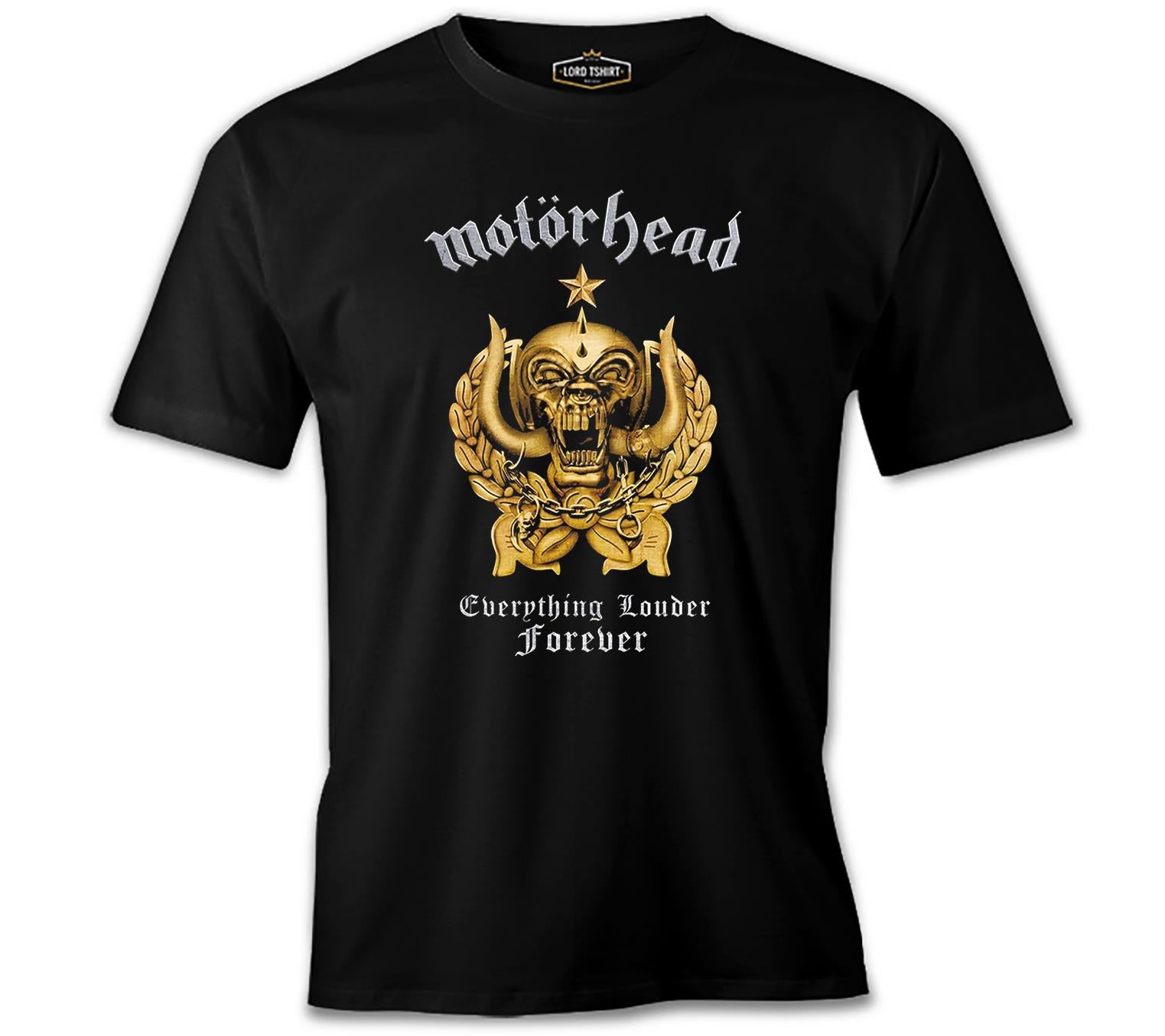 Motörhead - Louder Forever Siyah Erkek Tshirt