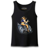Motorcycle - Biker Girl Black Men's Athlete
