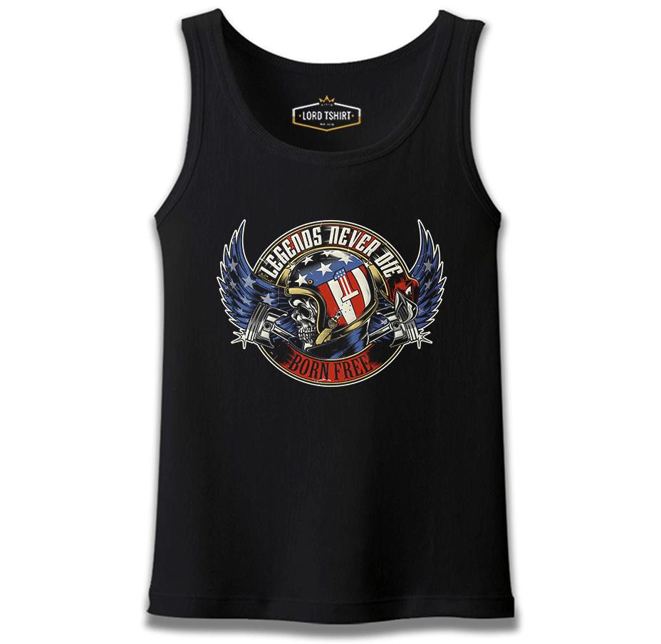 Motorcycle - Born Free Black Men's Athlete