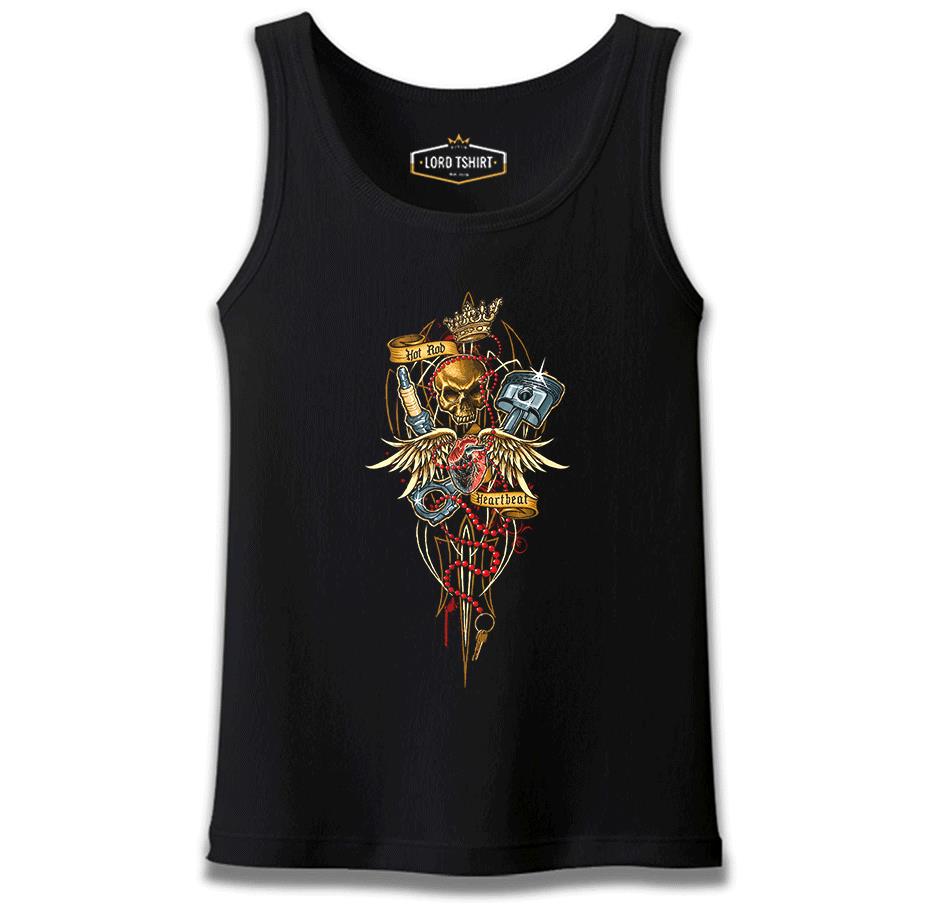 Motorcycle - Heartbeat Black Men's Athlete