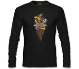 Motorcycle - Heartbeat Black Men's Sweatshirt