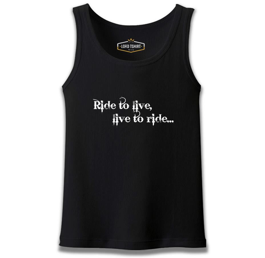 Motorcycle - Live to Ride Black Men's Athlete