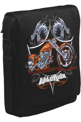 Motosiklet - Motor Ride Unisex Siyah Postacı Çanta