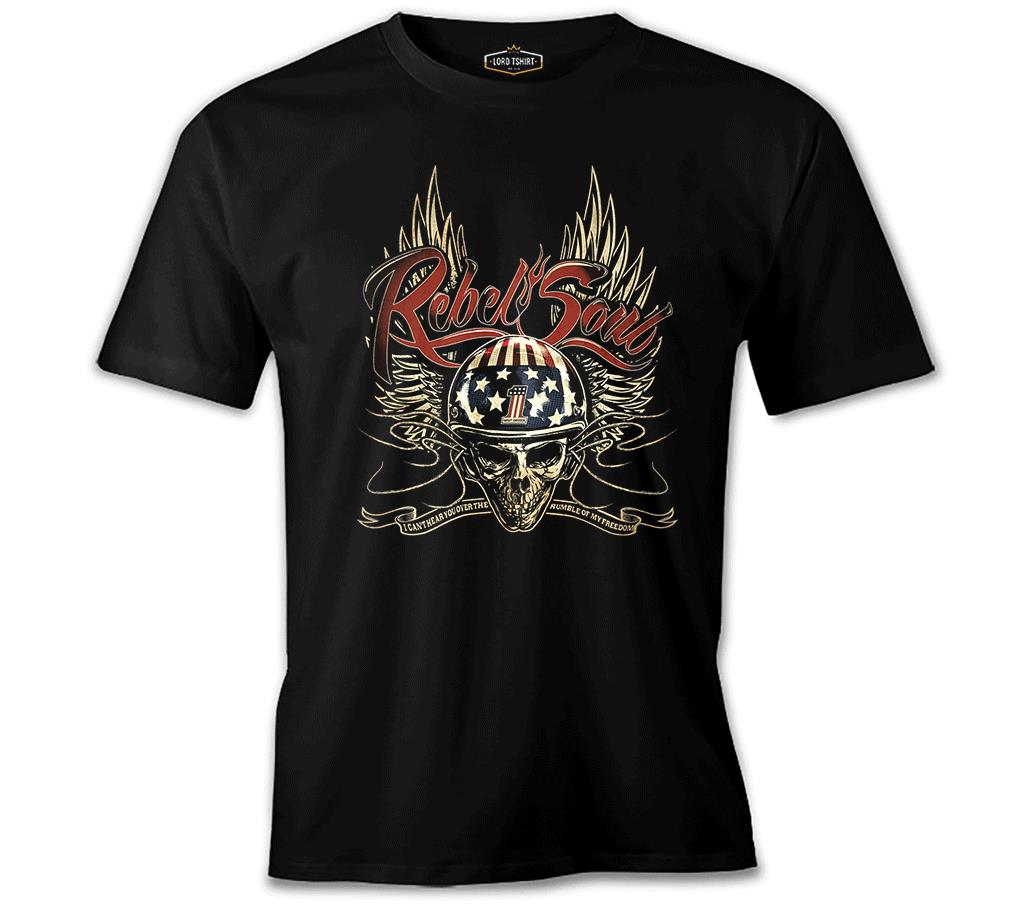 Motorcycle - Rebel Black Men's Tshirt