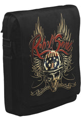 Motosiklet - Rebel Unisex Siyah Postacı Çanta