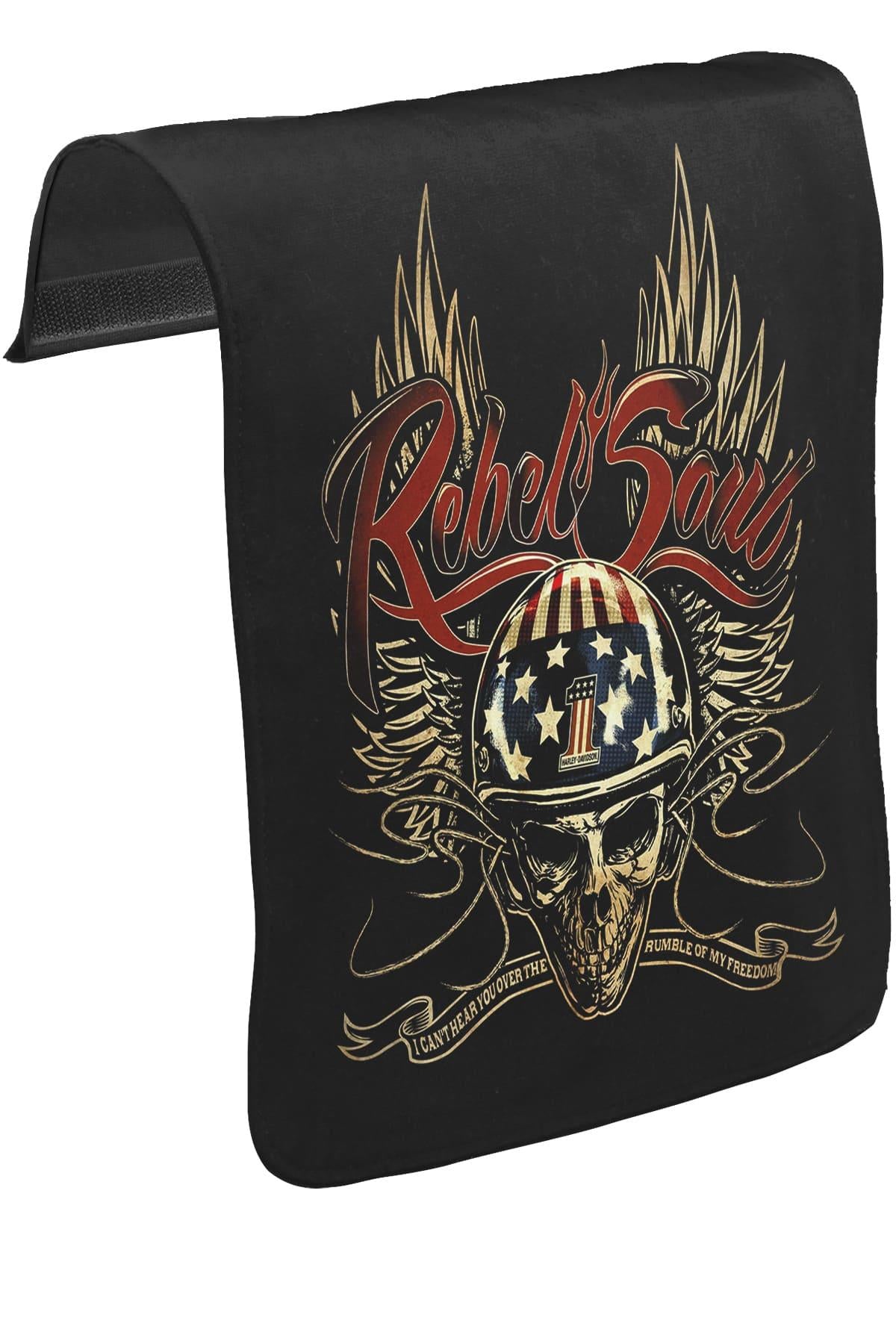 Motosiklet - Rebel Unisex Siyah Tak-Çıkar Postacı Çanta Kapağı CK-130