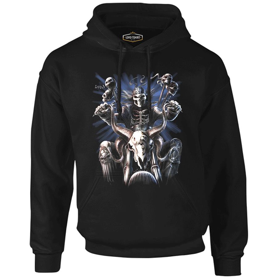 Motorcycle - Ride or Die Black Men's Zipperless Hoodie