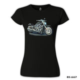 Motorcycle Black Women's Tshirt