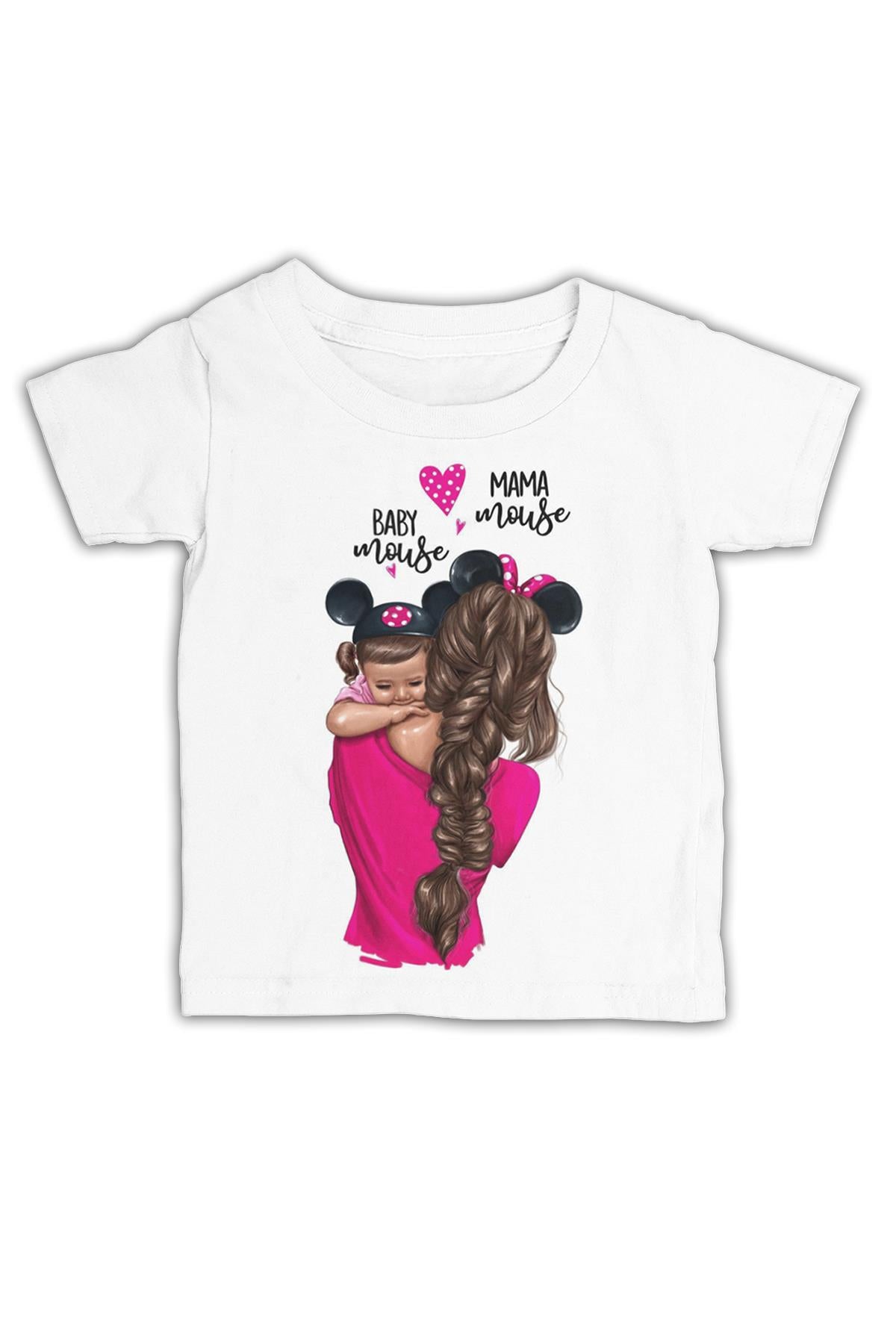 Mouse Mother's Day White Kids Tshirt