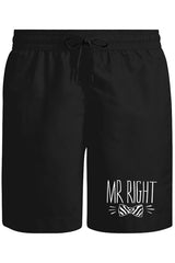 Mr. Right Papyon Unisex Siyah Şort