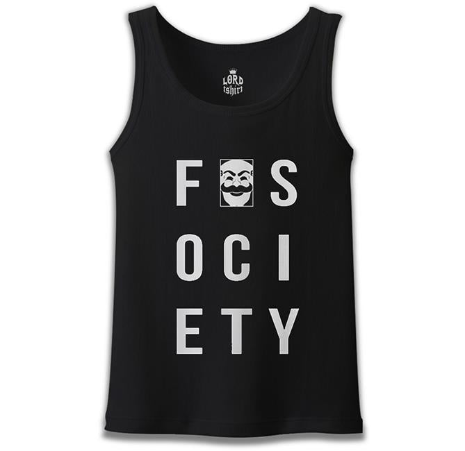 Mr. Robot - Fsociety Logo Black Male Athlete