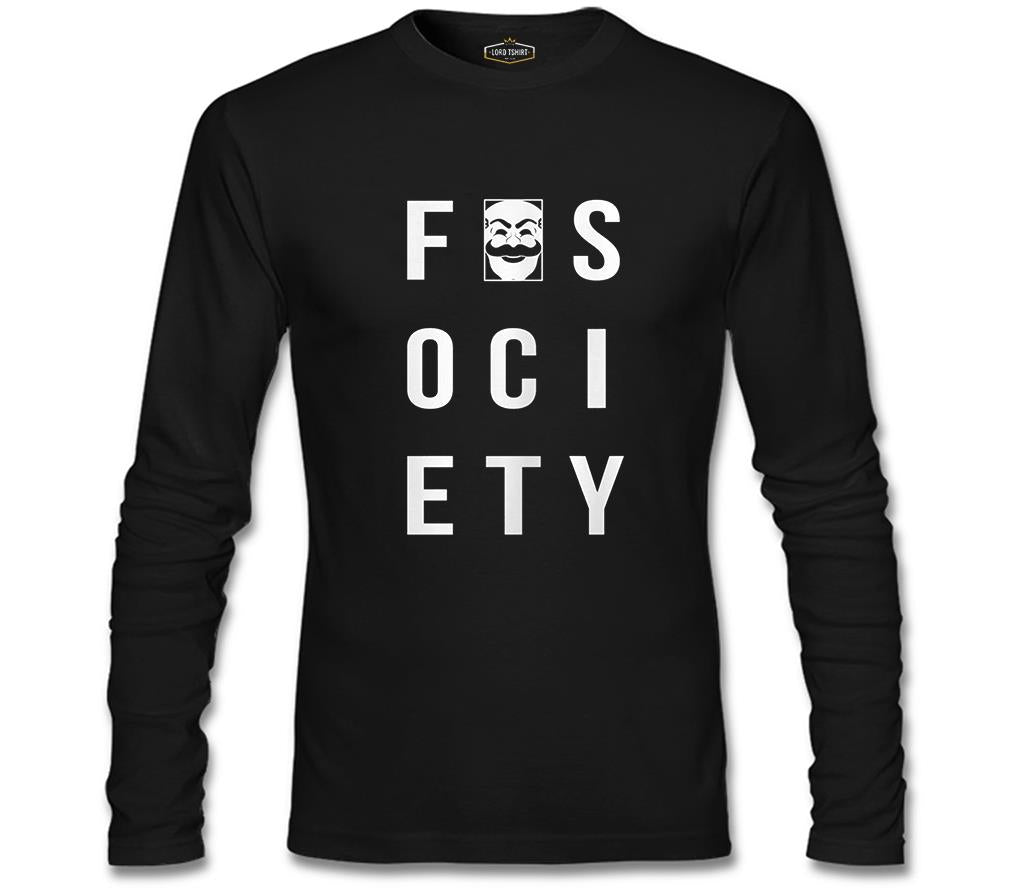 Mr. Robot - Fsociety Logo Black Men's Sweatshirt
