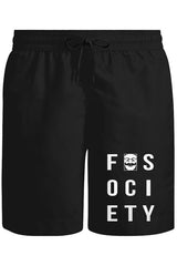 Mr.Robot - Fsociety Logo Unisex Siyah Şort