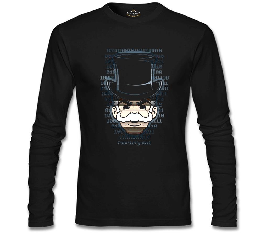 Mr. Robot - FSociety Siyah Erkek Sweatshirt