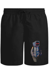 Mr. Robot Unisex Siyah Şort