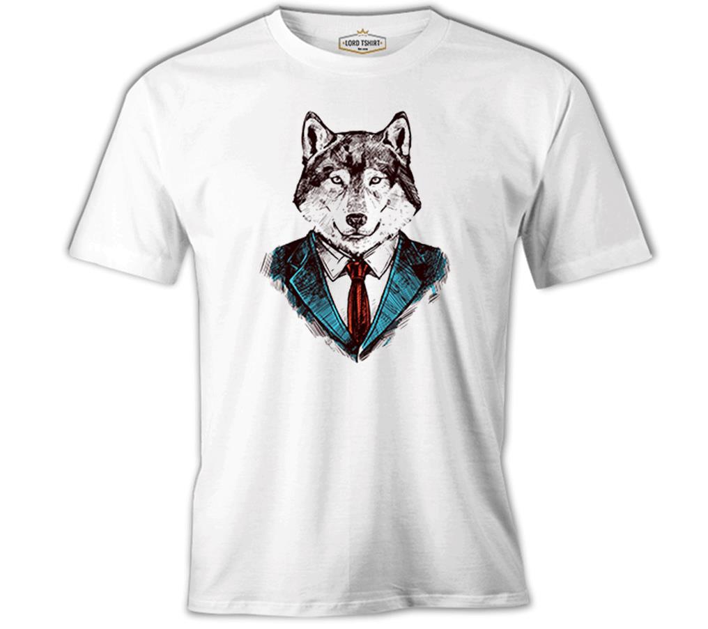 Mr. Wolf - Kurt Beyaz Erkek Tshirt