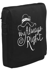 Mrs. Always Right Şapka Unisex Siyah Postacı Çanta