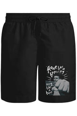 Muhammad Ali - Float Like a Butterfly Unisex Siyah Şort