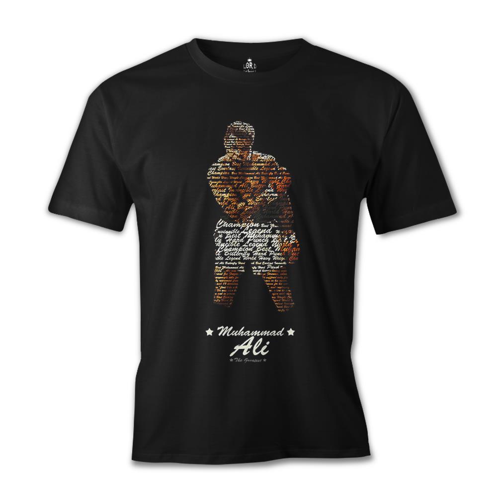 Muhammad Ali - Hard Punch Siyah Erkek Tshirt